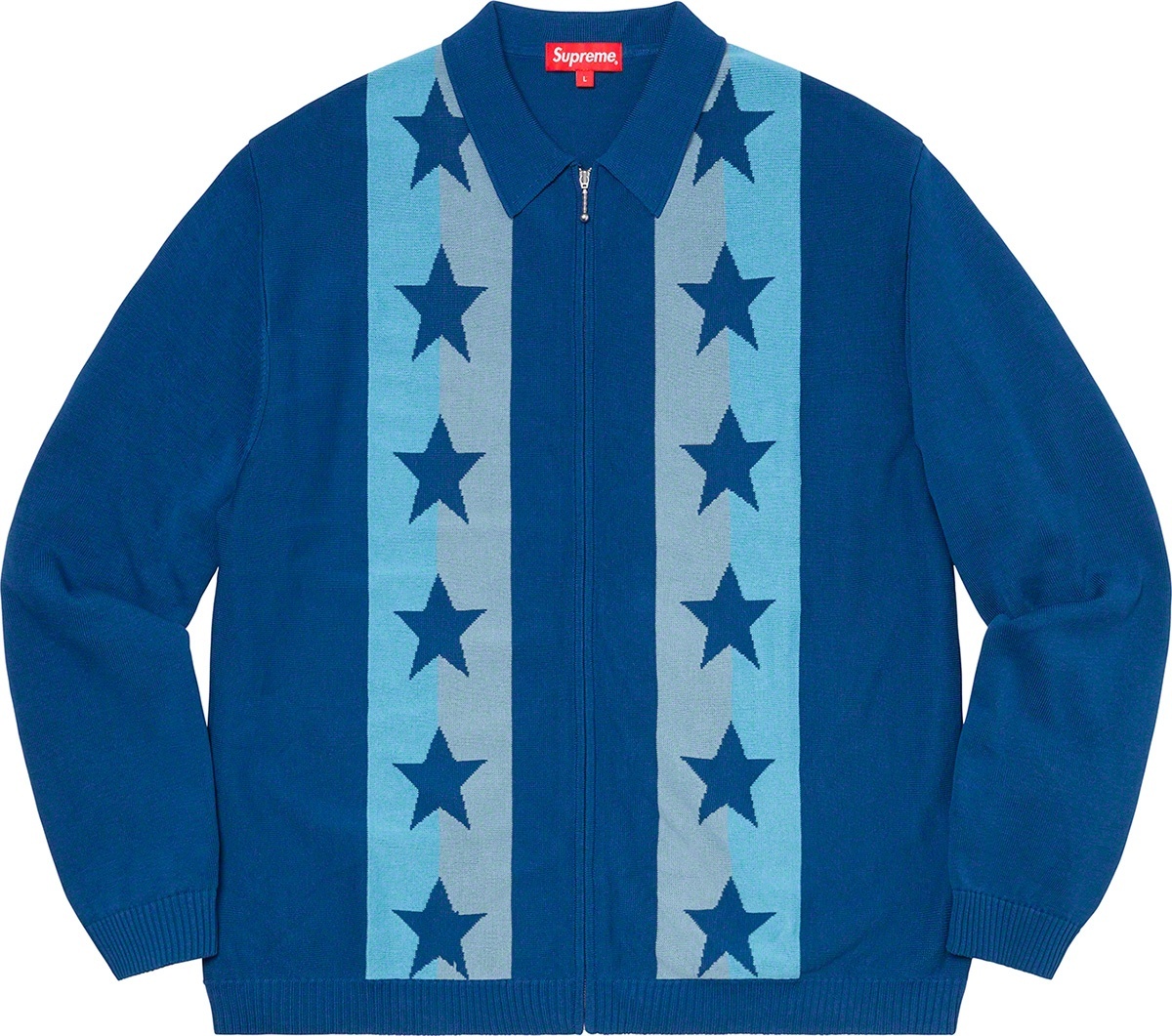 Stars Zip Up Sweater Polo view 2